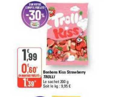 bonbons kiss strawberry trolli