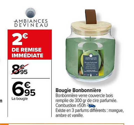 bougie bonbonnière ambiances devineau