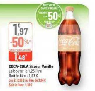 coca-cola saveur vanille
