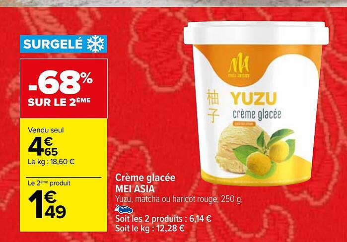 crème glacée mei asia