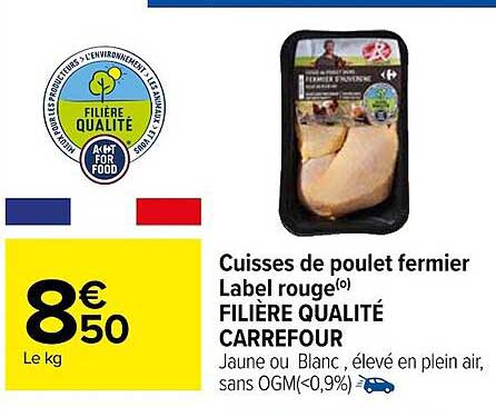 Cuisses De Poulet Fermier Label Rouge Filière Qualité Carrefour
