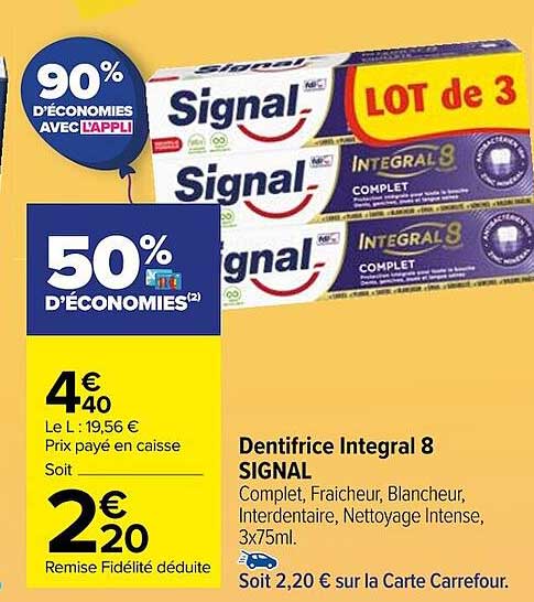 Dentifrice Intégral 8 Signal