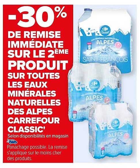 eaux minérales naturelles des alpes carrefour classic'