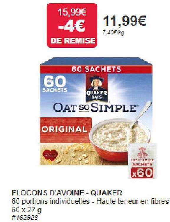 flocons d'avoine - quaker