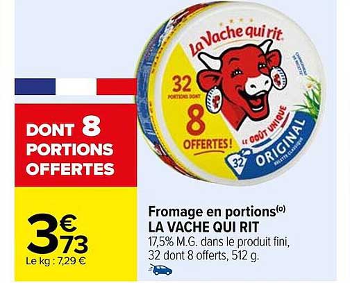 fromage en portions la vache qui rit
