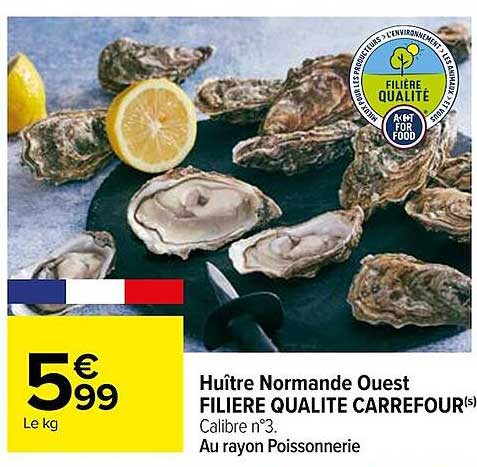 huître normande ouest filière qualité carrefour