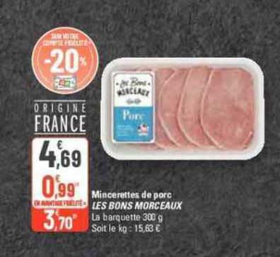 mincerettes de porc les bons morceaux