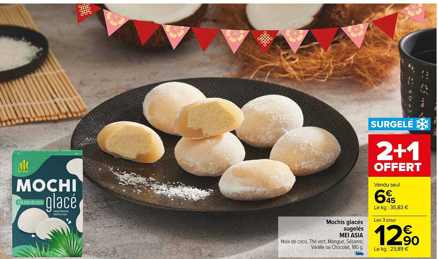 Mochis Glacés Surgelés Mei Asia