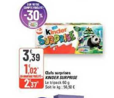 œufs surprises kinder surprise