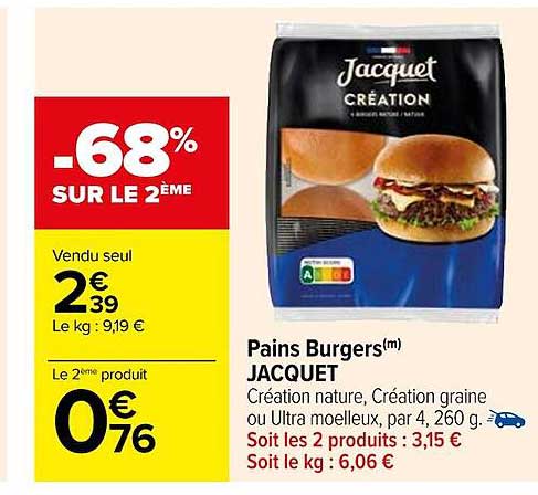 Pains Burgers Jacquet