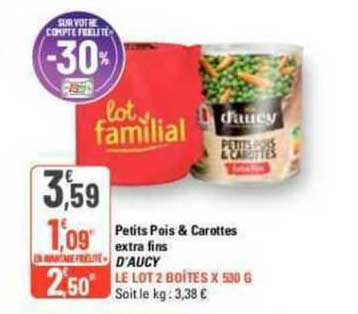 Petits Pois & Carottes Extra Fins D'aucy