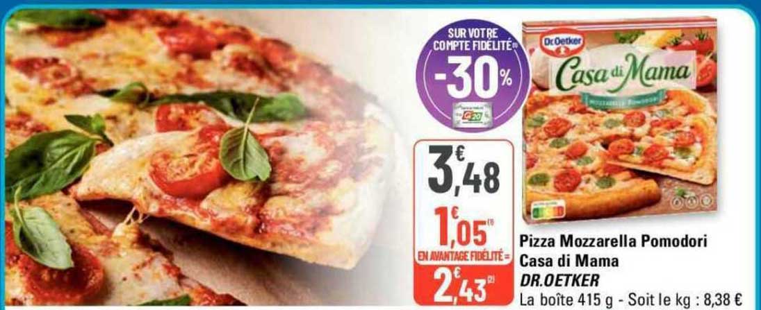 pizza mozzarella pomodori casa di mama dr. oetker