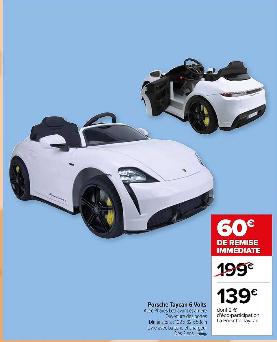 porsch taycan 6 volts