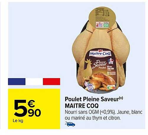 poulet pleine saveur maître coq