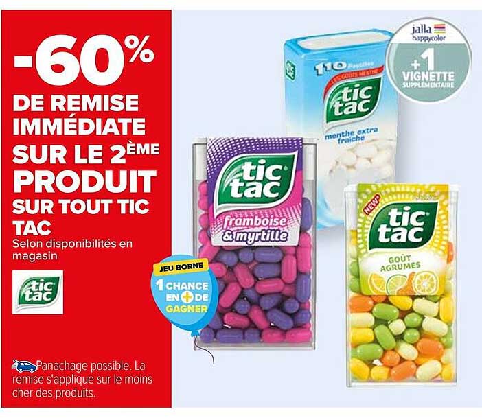 produit sur tout tic tac