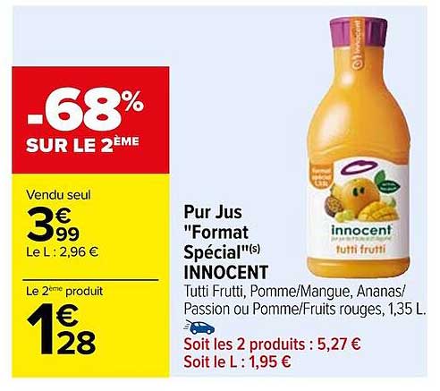 pur jus "format spécial" innocent