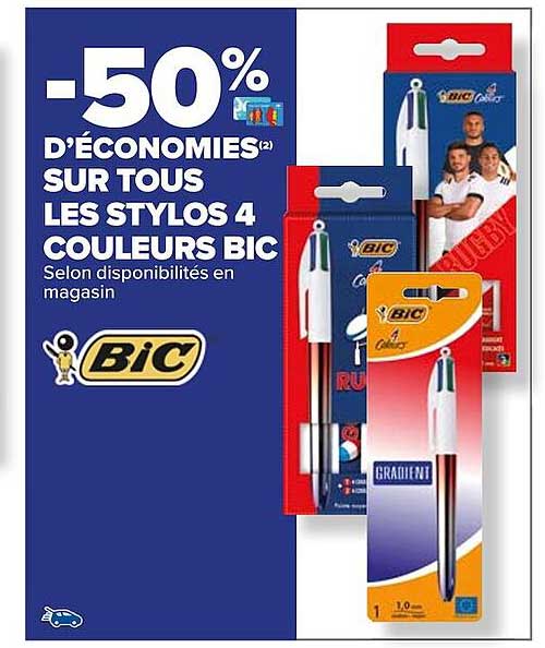 Stylos 4 Couleurs Bic