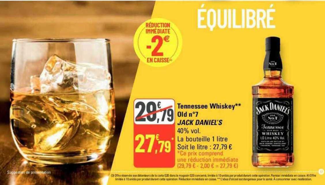 tennessee whiskey old n°7 jack daniel's