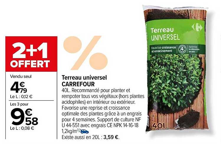 Terreau Universel Carrefour