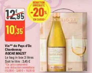 Vin De Pays D'oc Chardonnay Roche Mazet