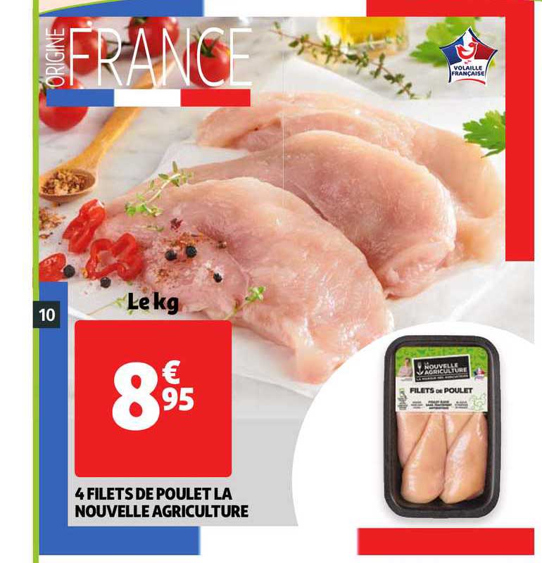 4 filet de poulet la nouvelle agriculture