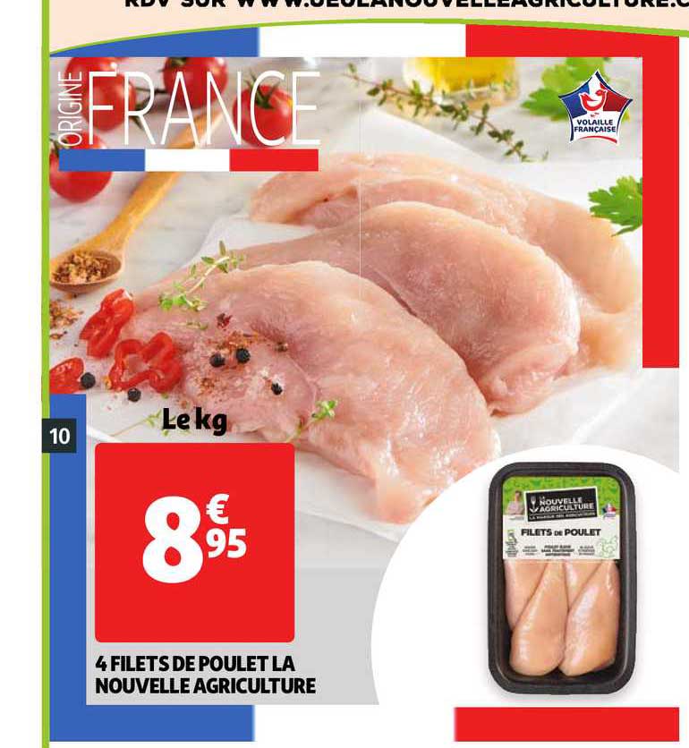 4 Filets De Poulet La Nouvelle Agriculture
