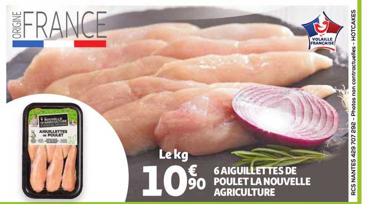 6 aiguillettes de poulet la nouvelle agriculture