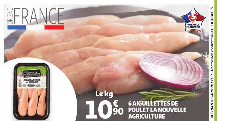 6 aiguillettes de poulet la nouvelle agriculture