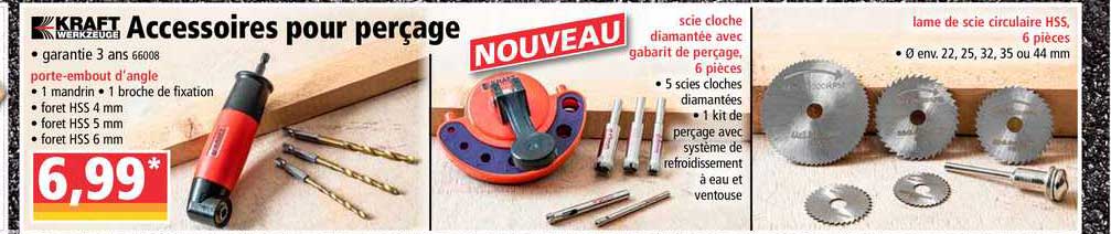 accessoires pour perçage kraft werkzeuge