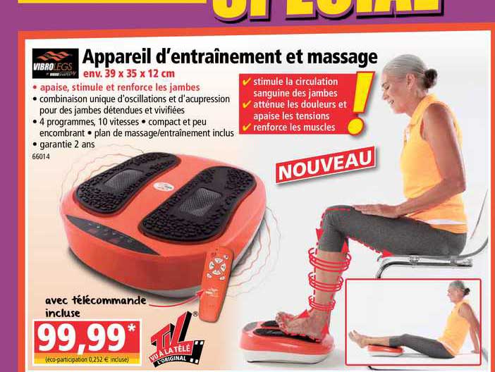 appareil d'entrainement et massage vibrolegs