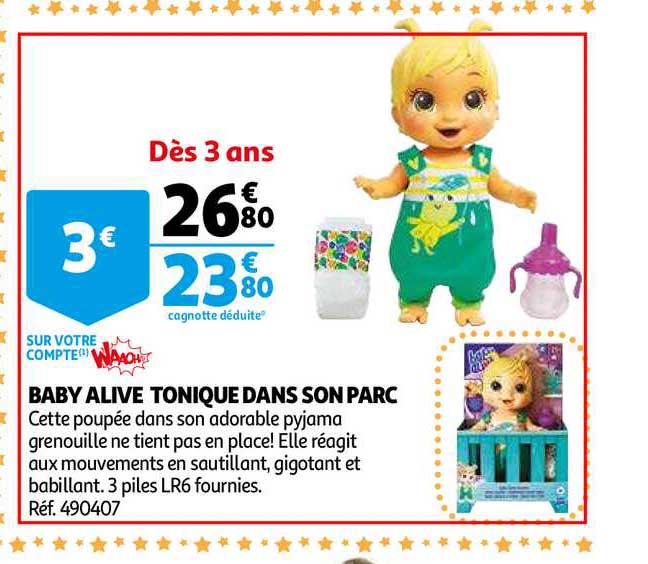 baby alive tonique dans son parc