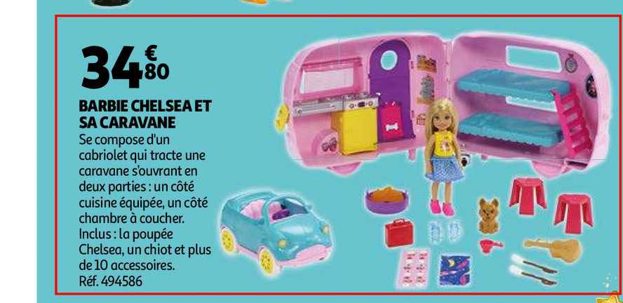barbie chelsea et sa caravane