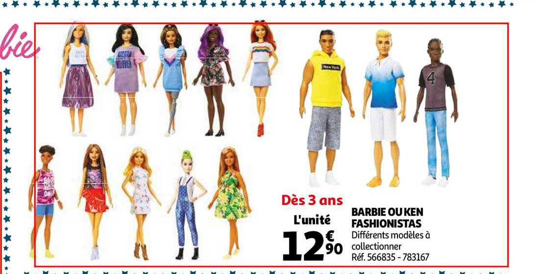 barbie ou ken fashionistas