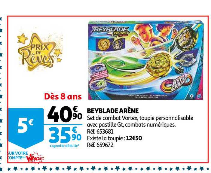 beyblade arène prix de rêves