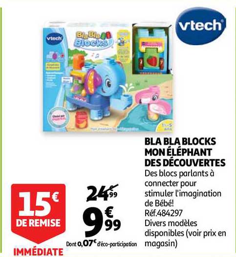 bla bla blocks mon éléphant des découvertes