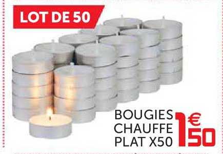 bougies chauffe plat x50