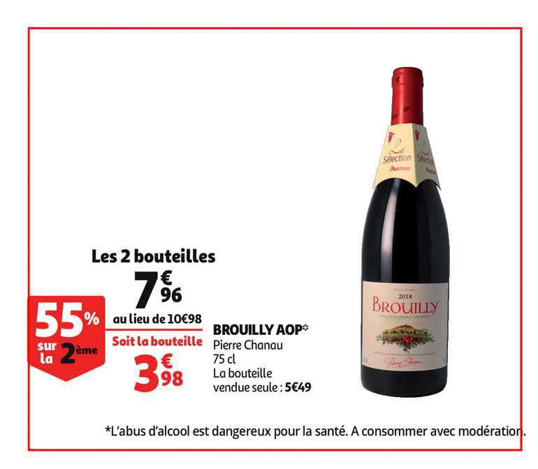 brouilly aop pierre chanau 55% sur la 2ème