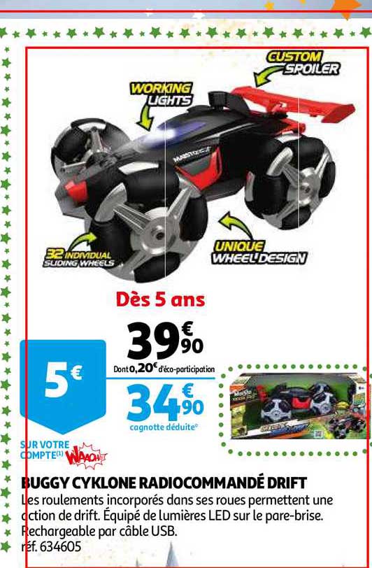 buggy cyklone radiocommandé drift