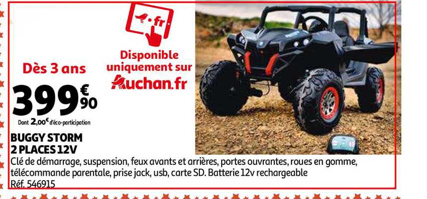 buggy storm 2 places 12v