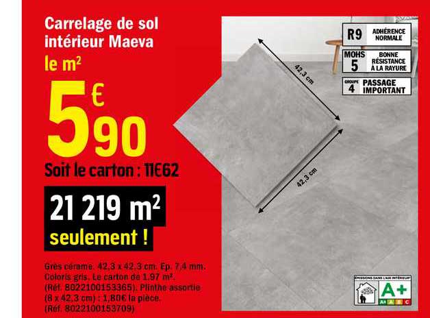 carrelage de sol intérieur maeva