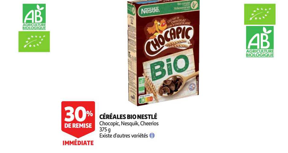 Céréales Bio Neslté 30% De Remise Immédiate