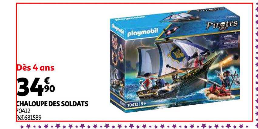 chaloupe des soldats playmobil