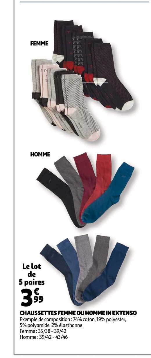 Chaussettes Femme Ou Homme In Extenso