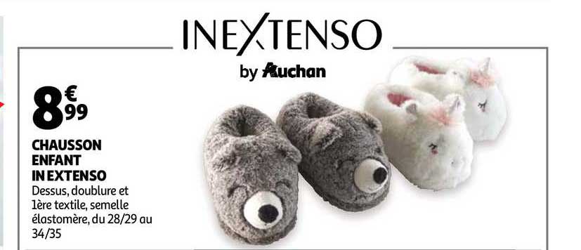 chausson enfant in extenso