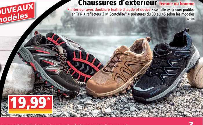 chaussures d'extérieur femme ou homme
