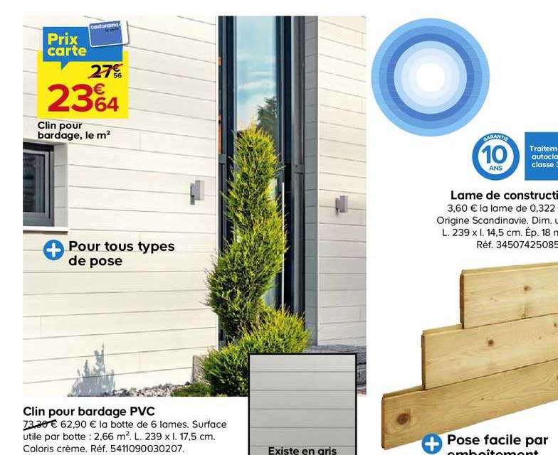 Clin Pour Bordage Pvc