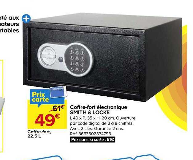 coffre fort électronique smith & locke