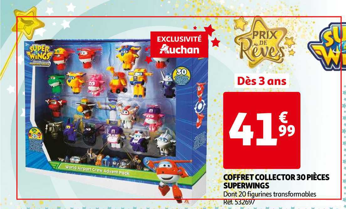 coffret collector 30 pièces superwings prix de rêves