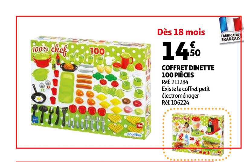 coffret dinette 100 pièces