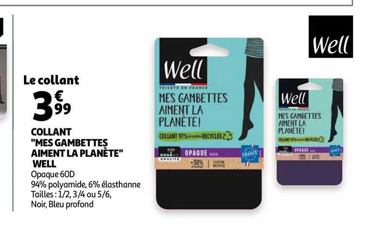 collant mes gambettes aiment la planète well